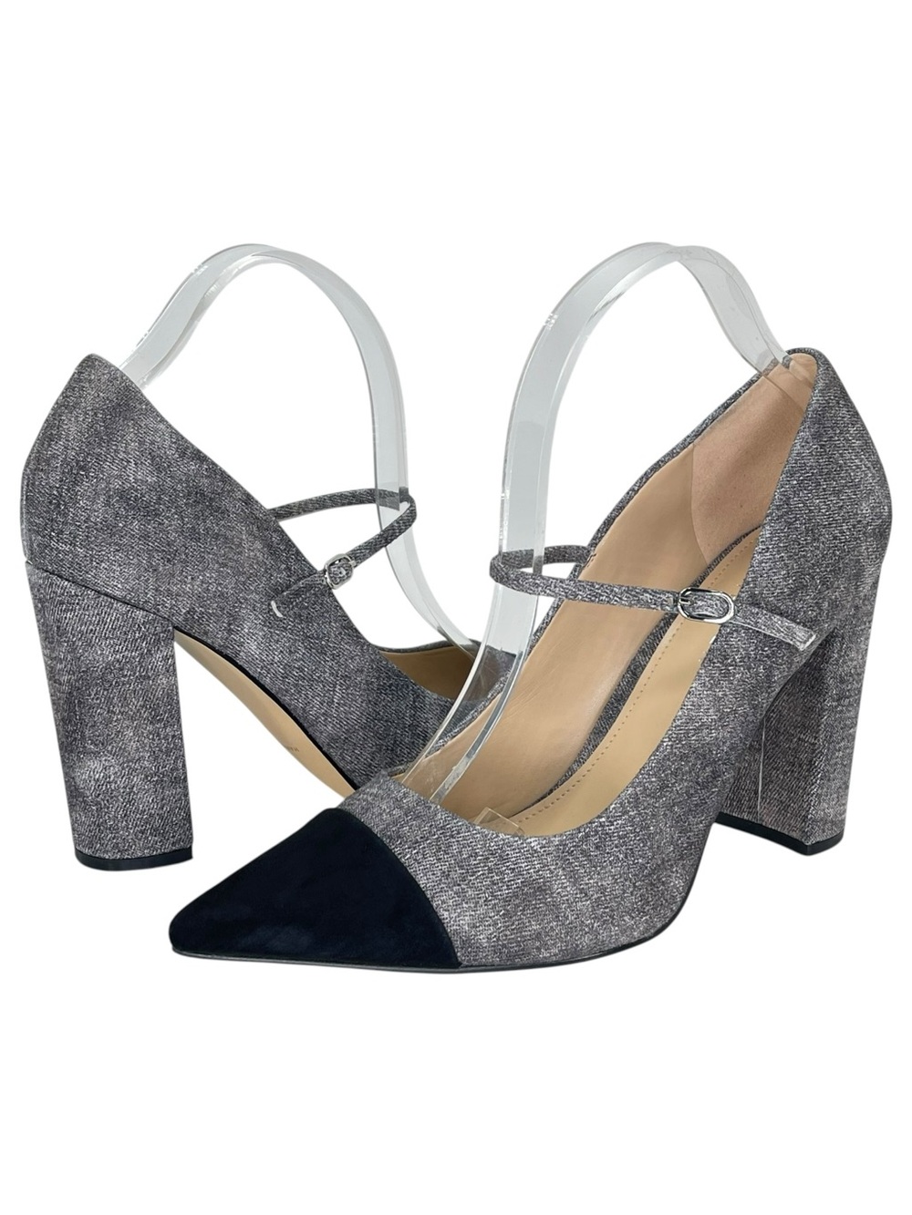 Marc Fisher Anellie Grey Cap Toe Womens Pumps Size 11M - Picture 12 of 12
